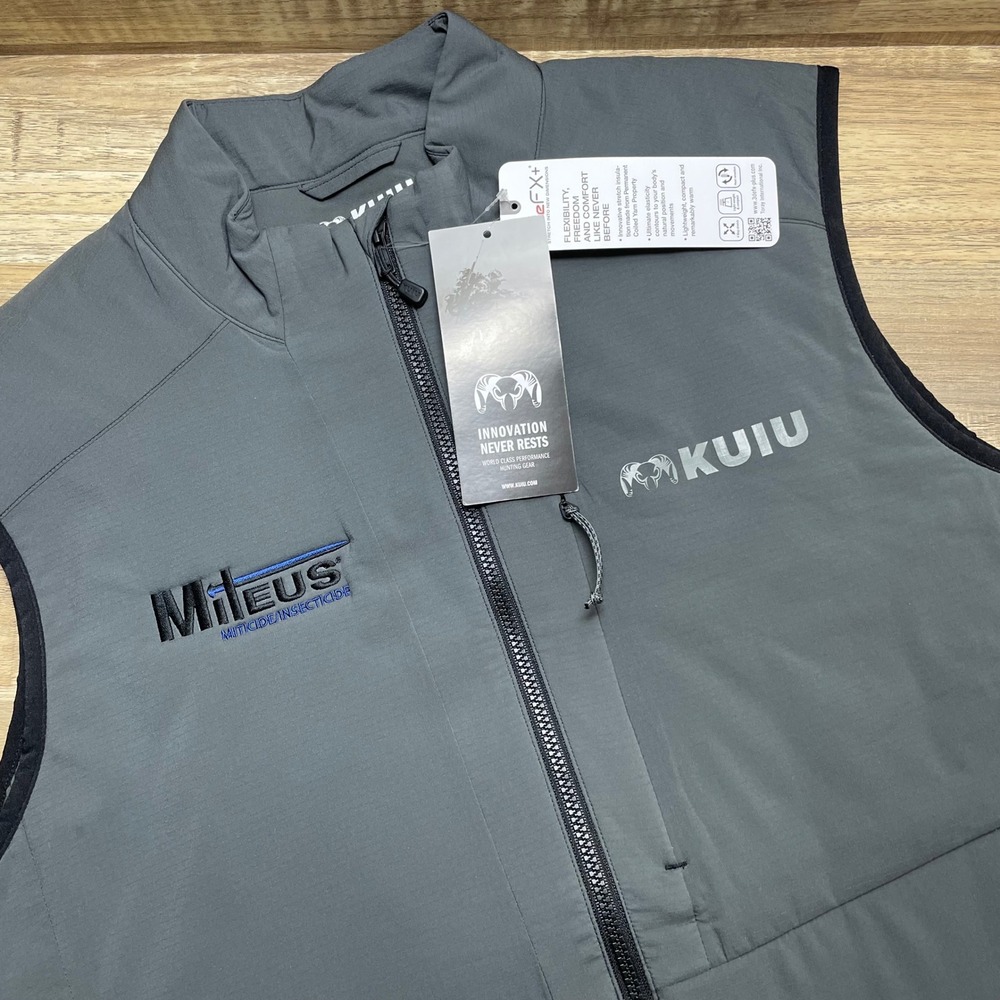 KUIU Kenai 3deFX+ Insulated Hunting Vest Mens Medium Gunmetal Grey 50039-GM New